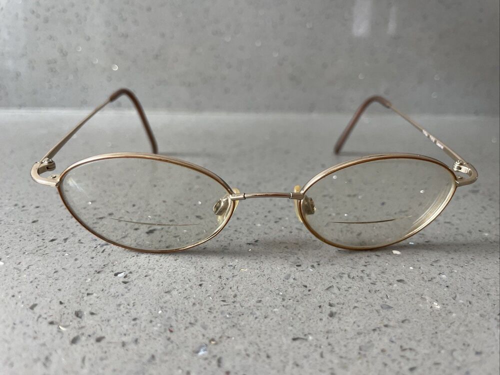 TI Flex T1512 1512 Caramel Eyeglasses Frames ONLY 48-18-135 Oval full rim gold